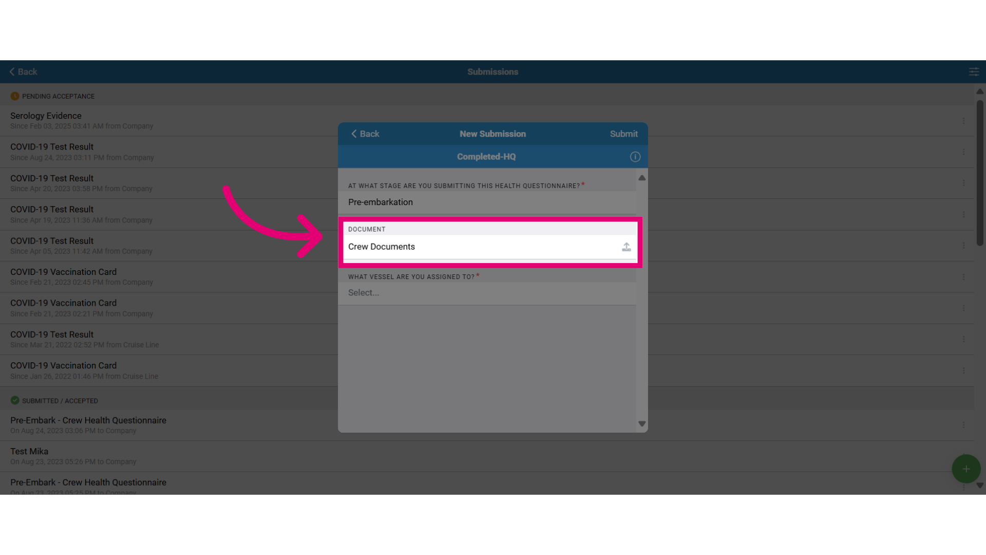 Upload any relevant documents