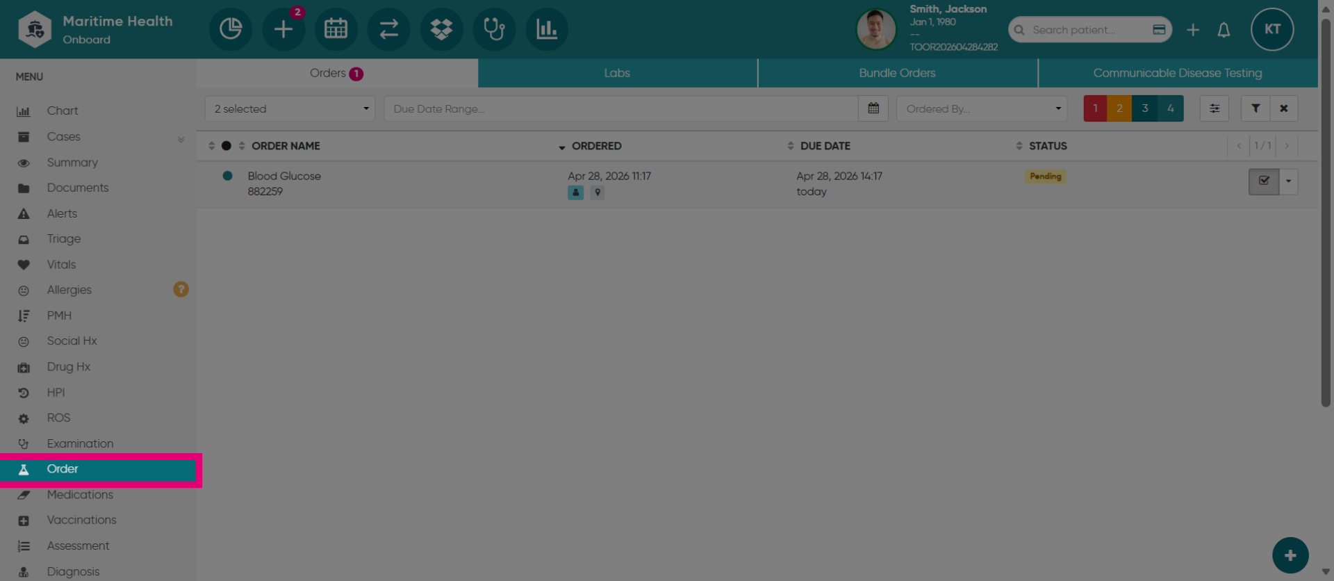 Access Order Options