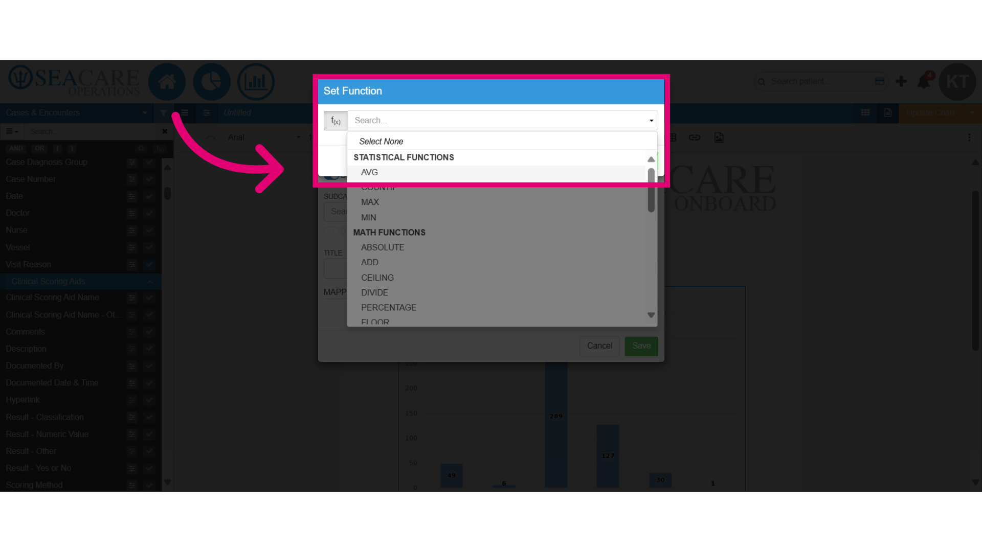 Add the 'Avg' function