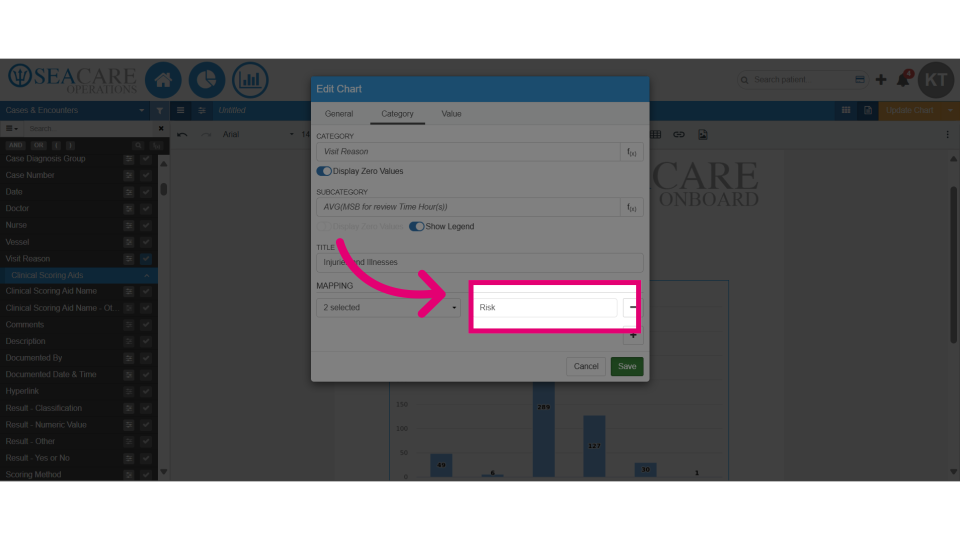 Add a value for the merged data