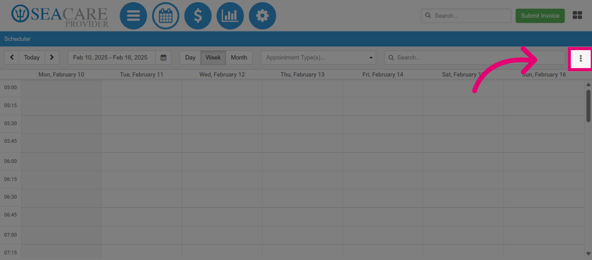 Select this 'More Actions' button