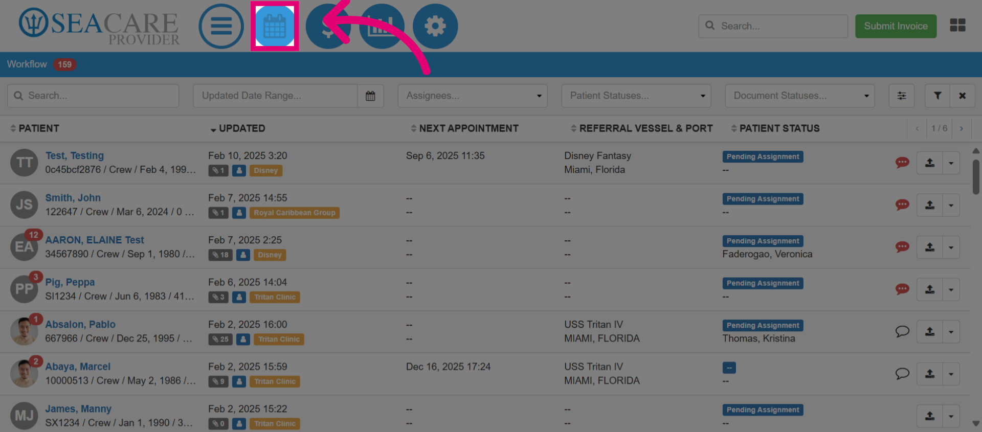 Go to the Scheduler Module