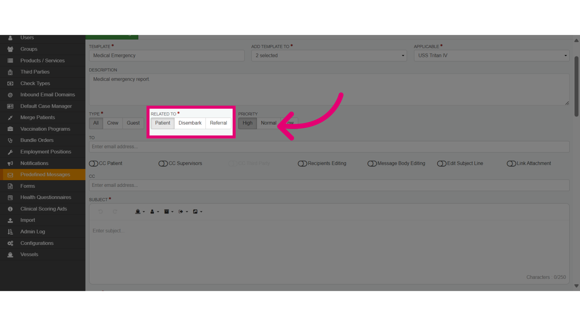 Select the relevant category