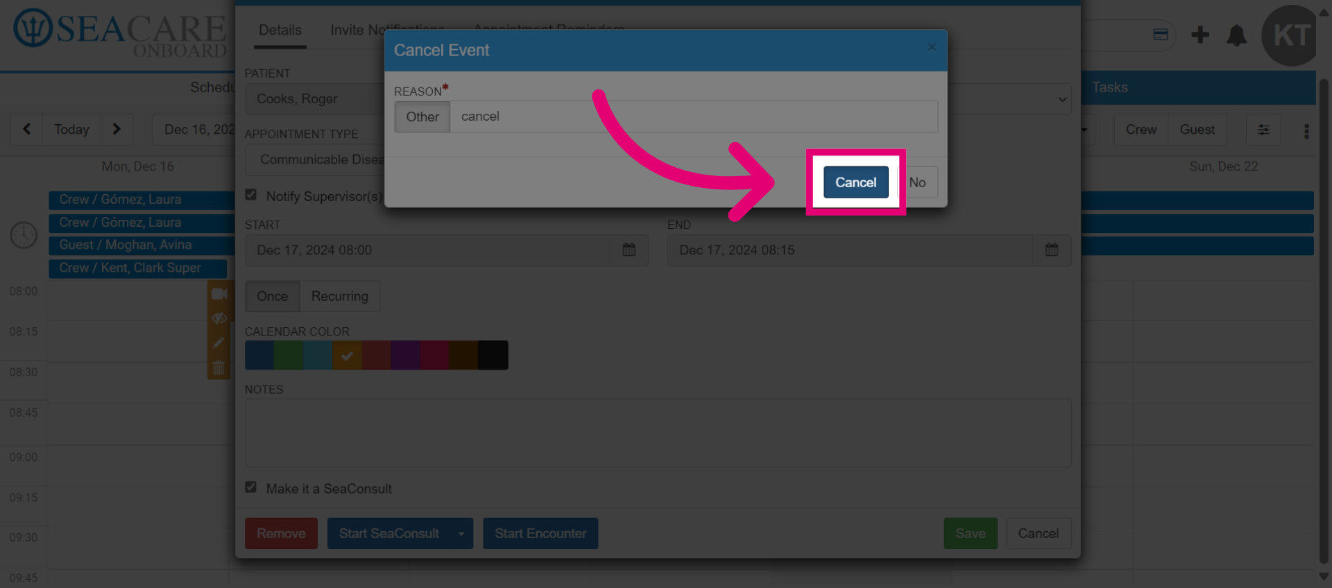 Click 'Cancel'