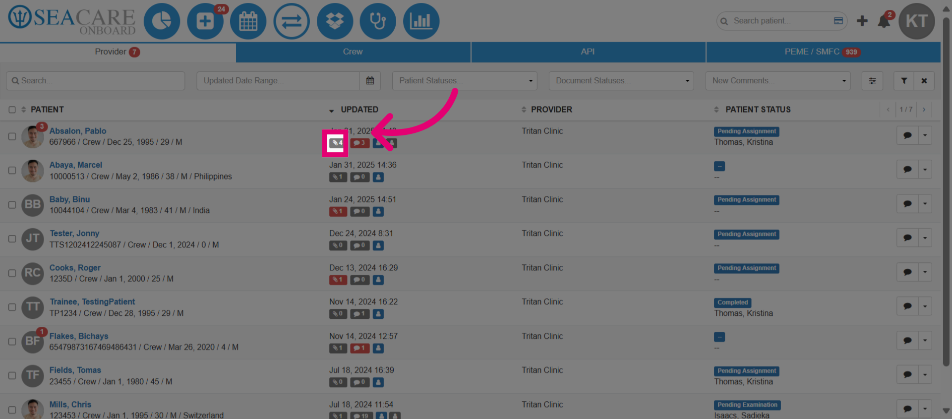 Select the Documents button