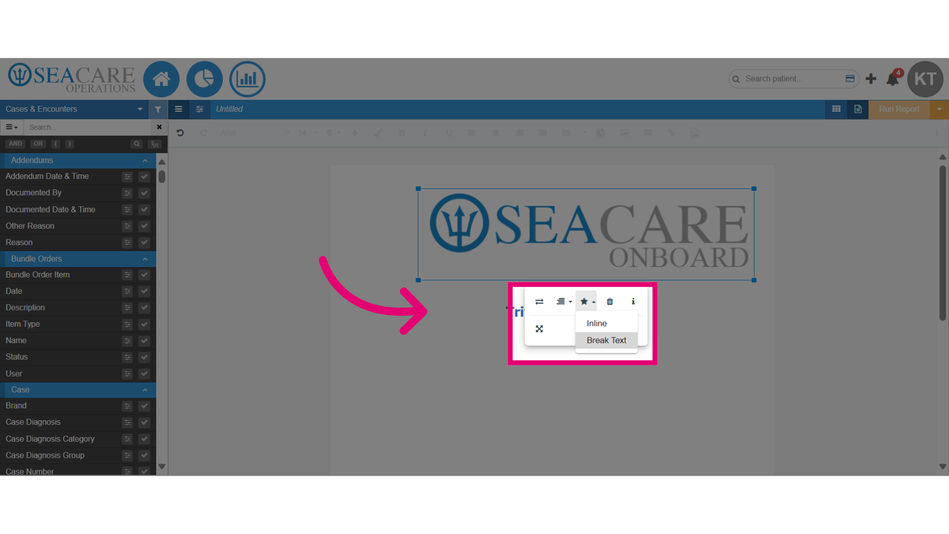 Choose how the image will be displayed