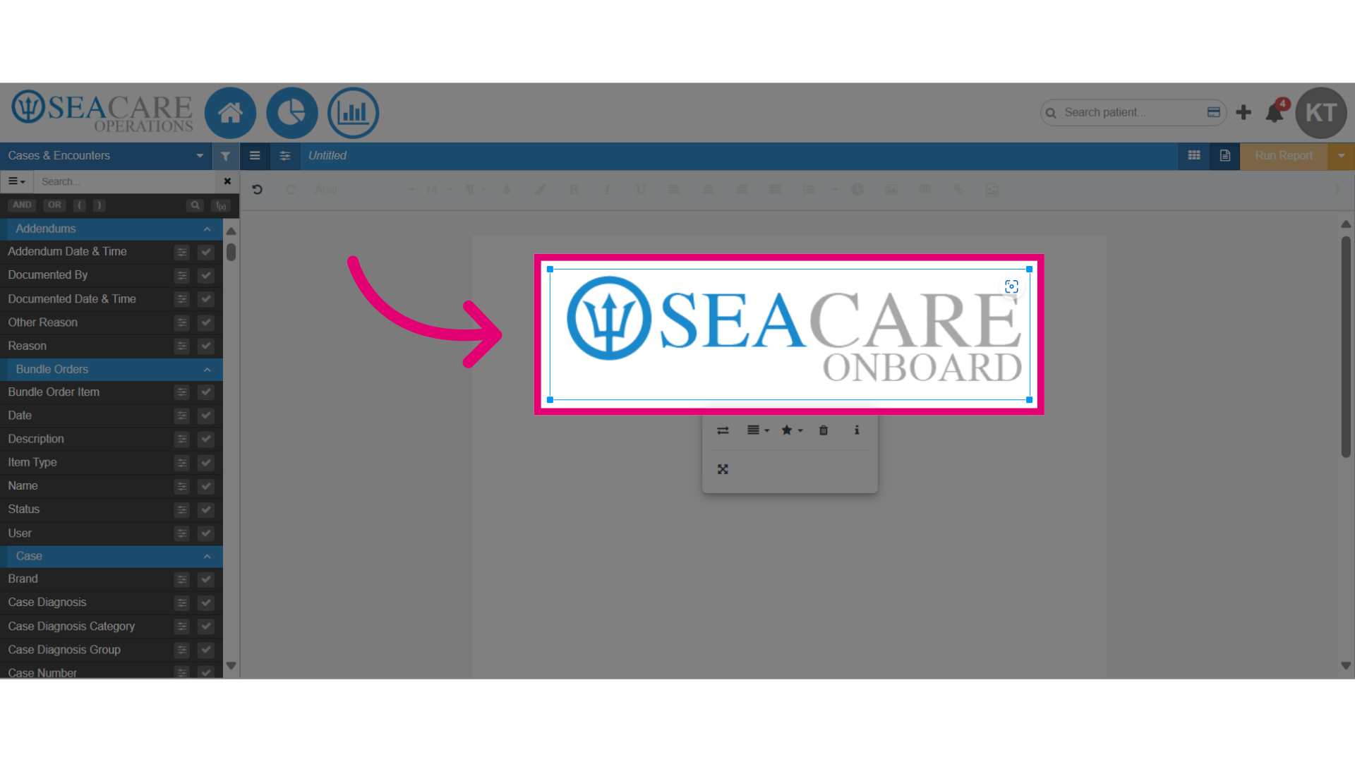 Image inserted in the document