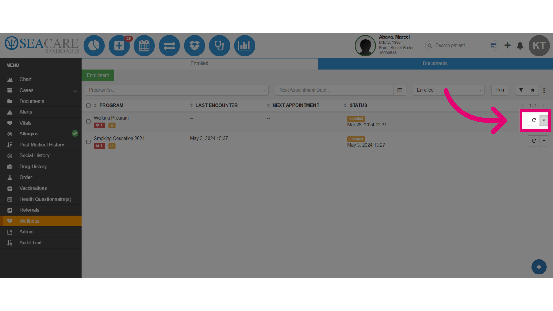 Select the dropdown menu