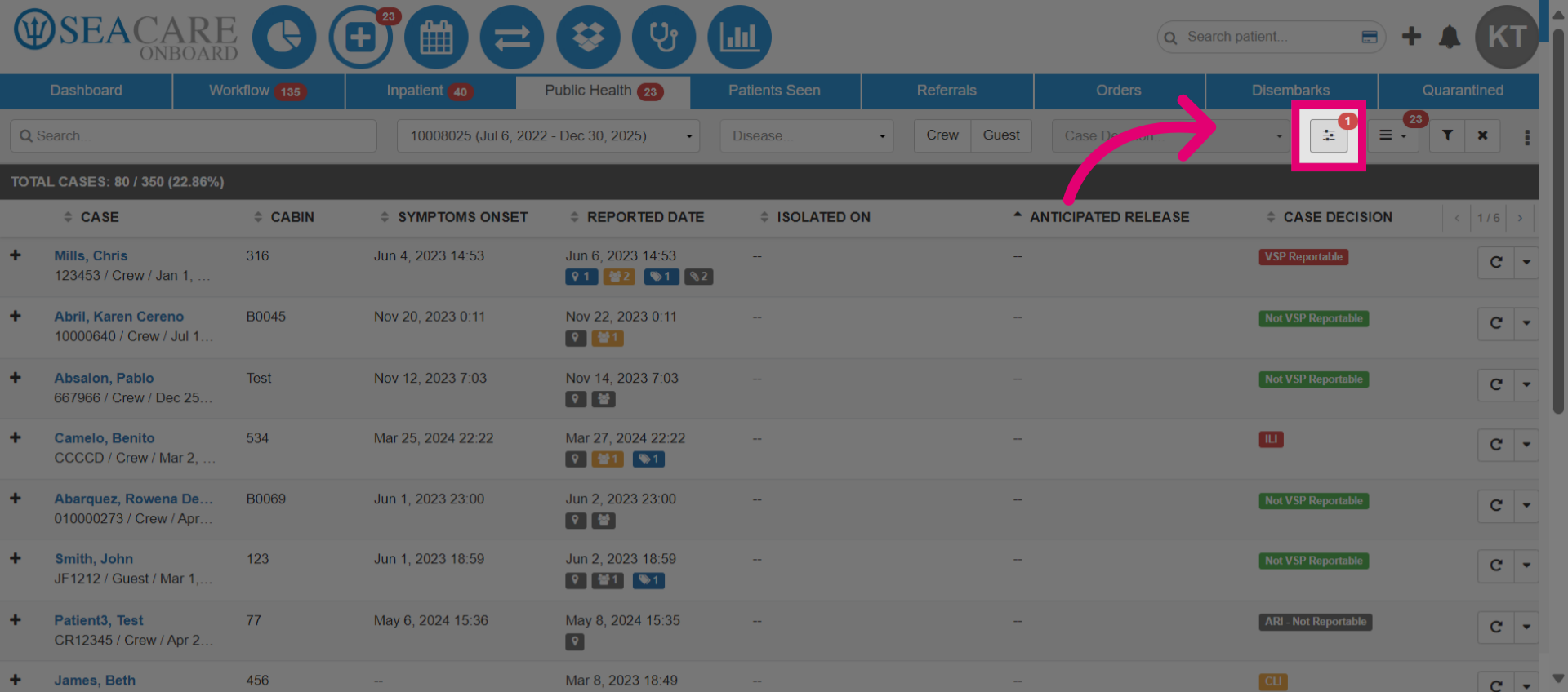 Select 'Additional Filters'