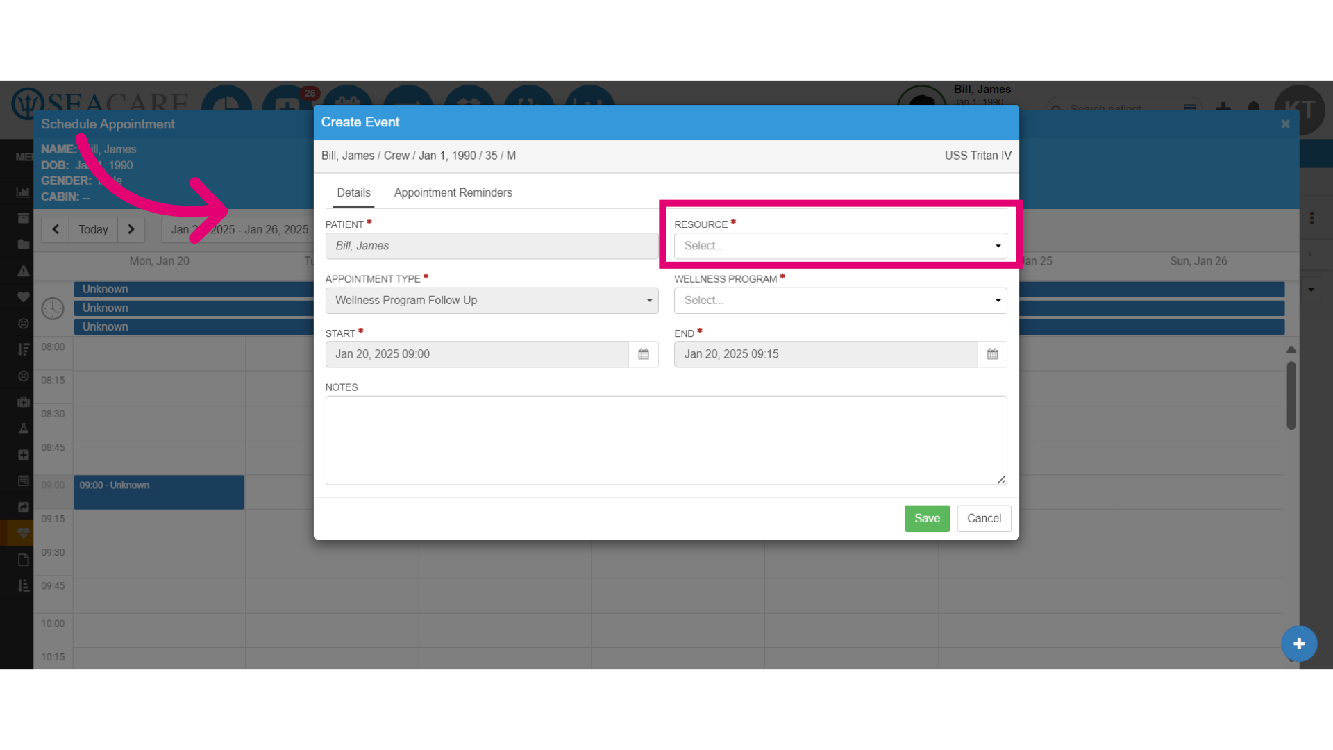 Complete the required fields