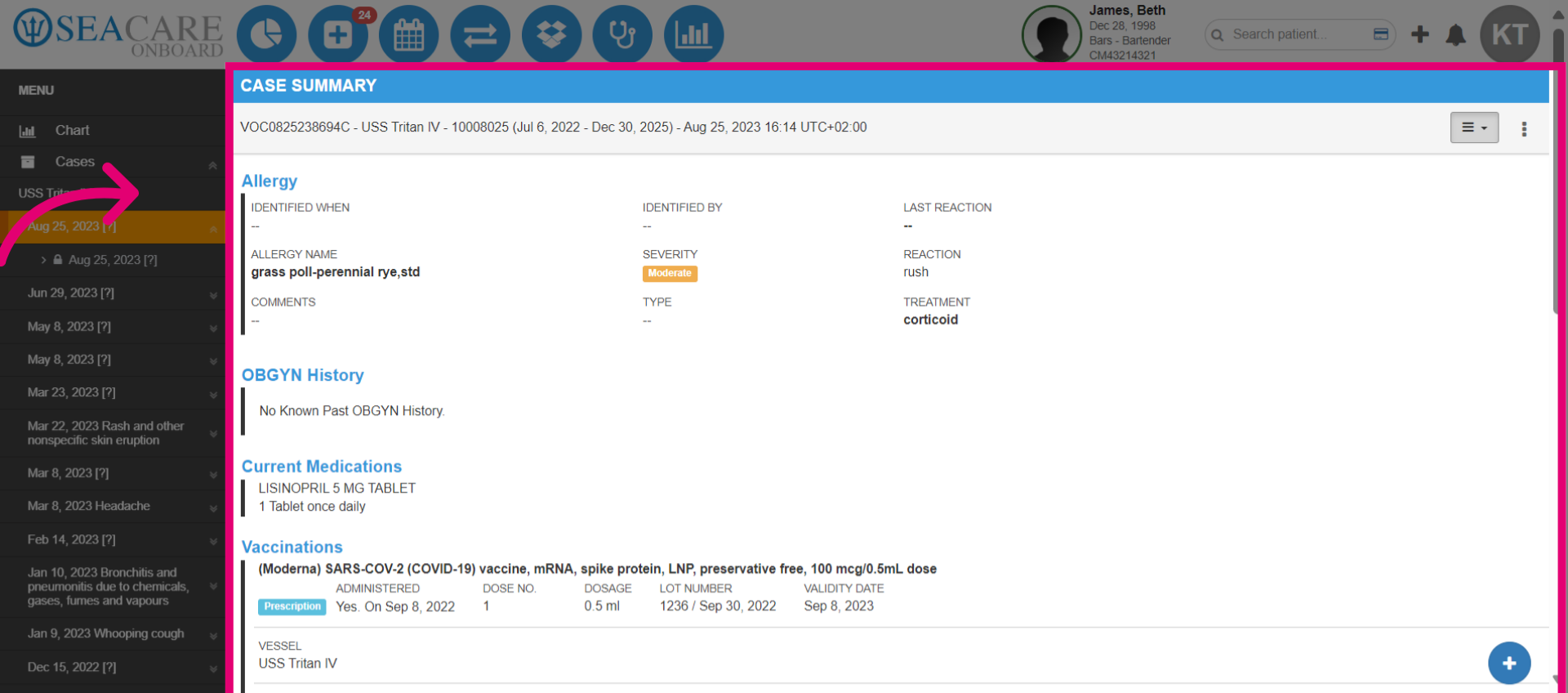 View Case Summary