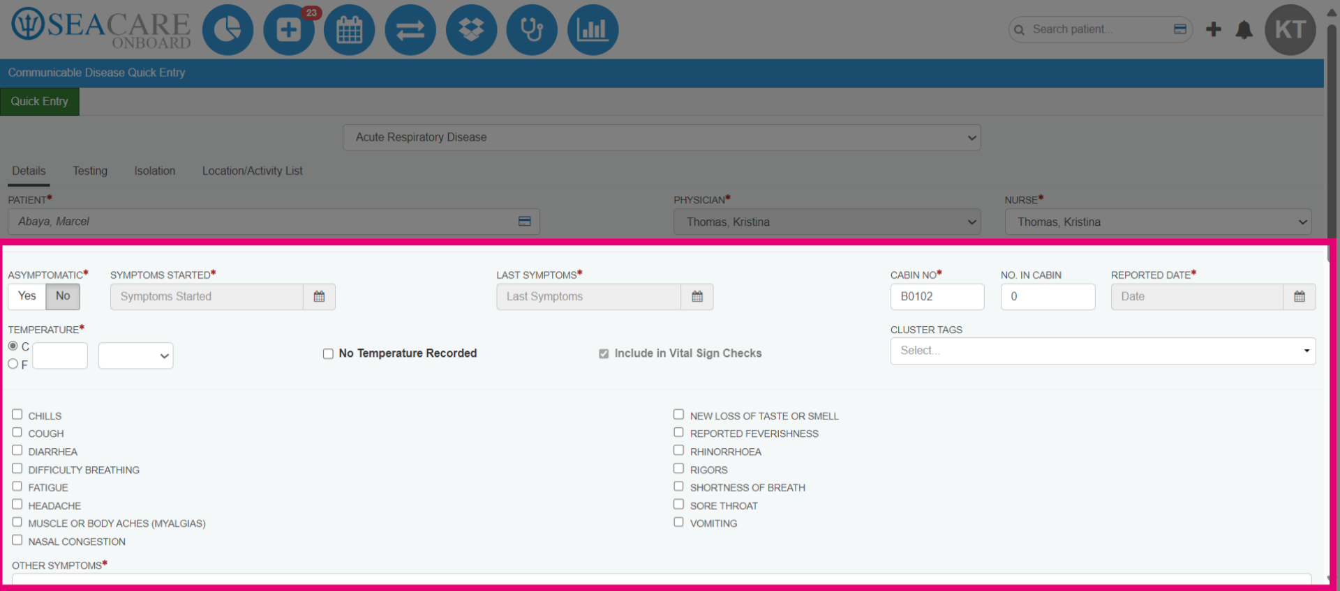 Add case details