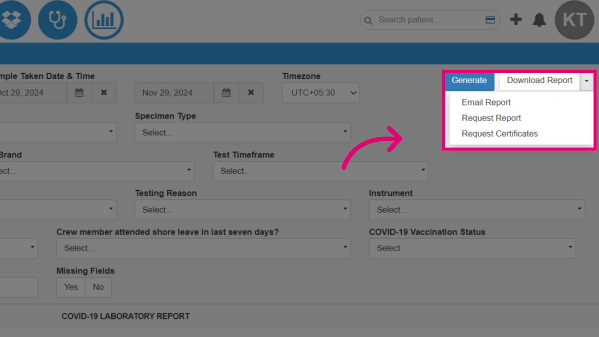 Click 'Request Certificates'