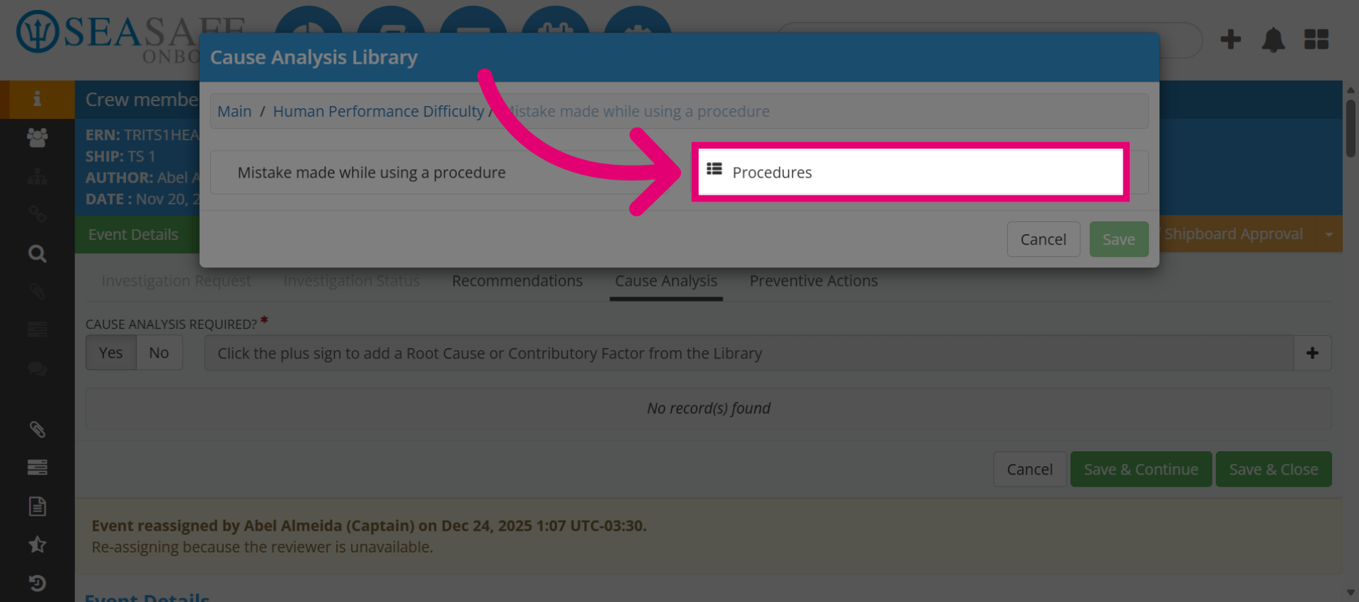 Open Procedures Category