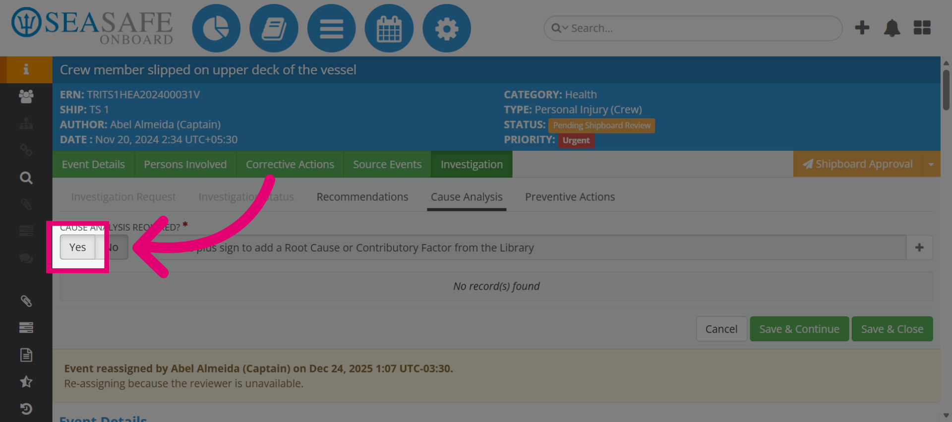 Confirm Action Prompt