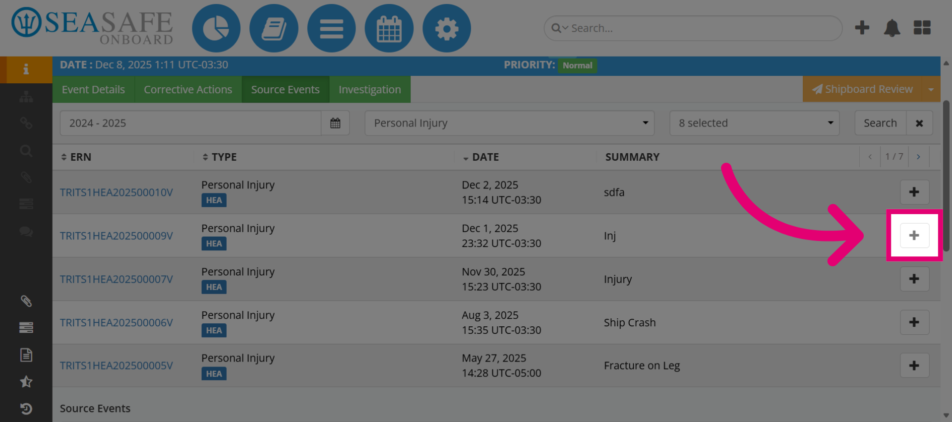 Add Source Events 