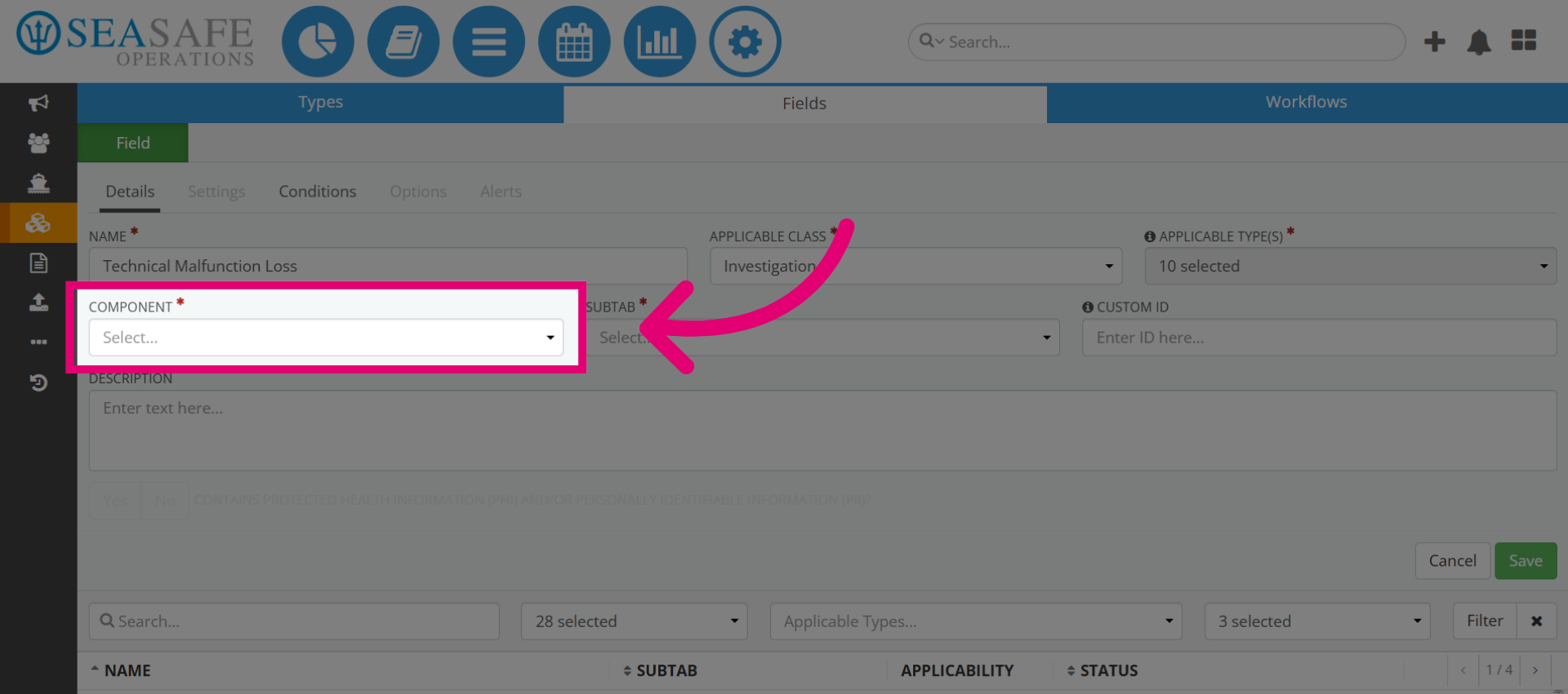 Select Component Type