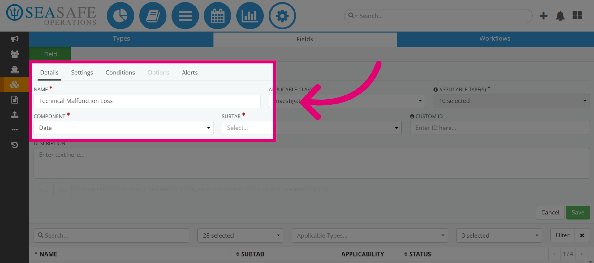 Select Date Field