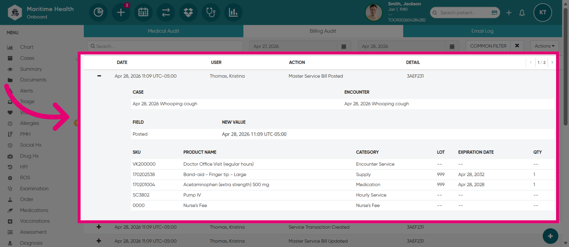View the MSB Log