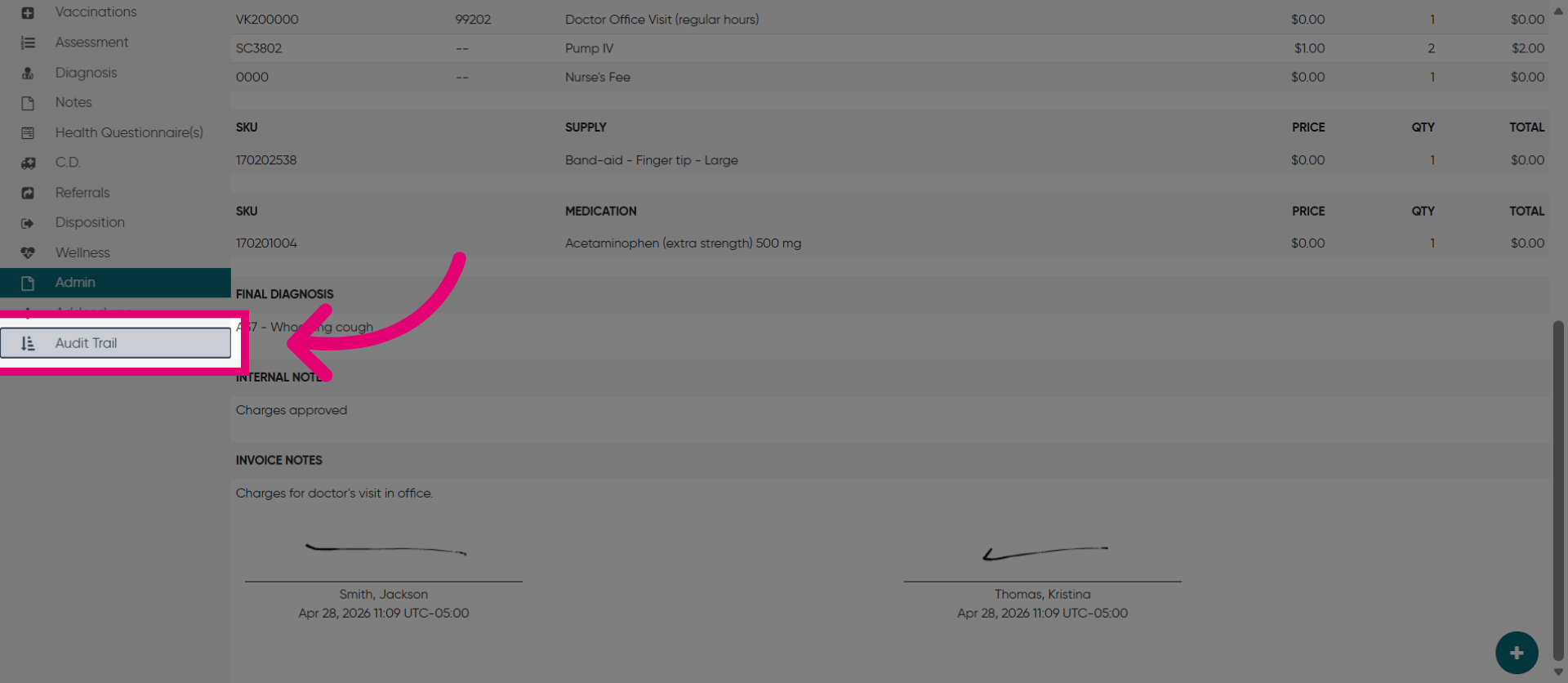 View Audit Trail