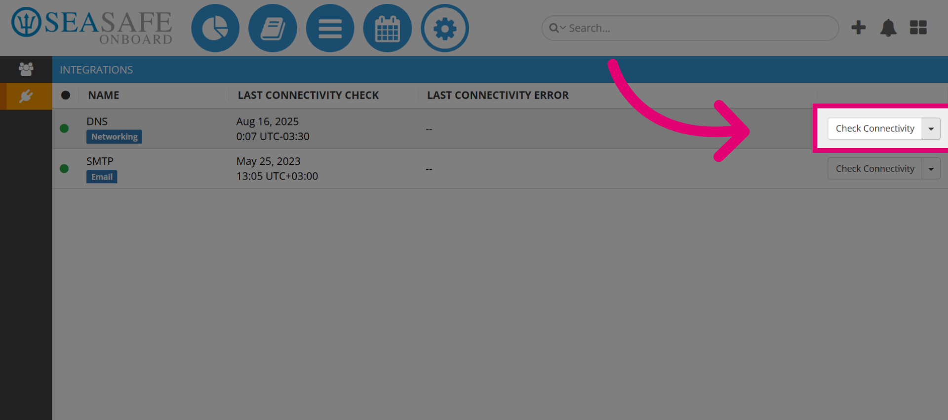 Perform a Manual Connectivity Check
