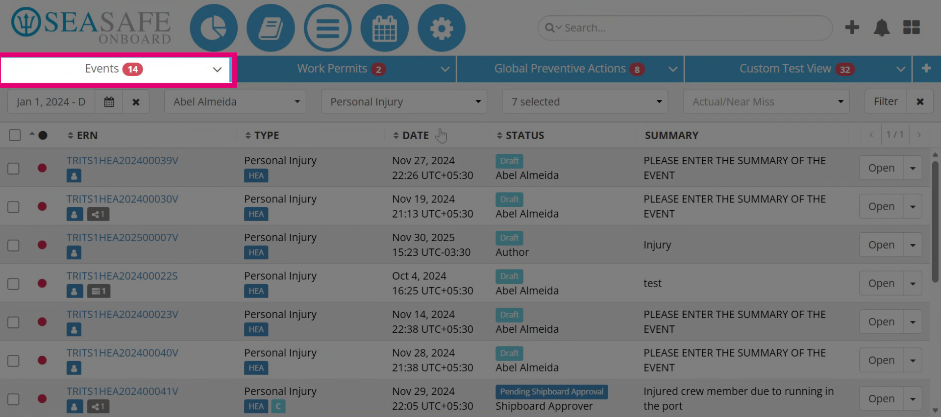 Access Event Reports
