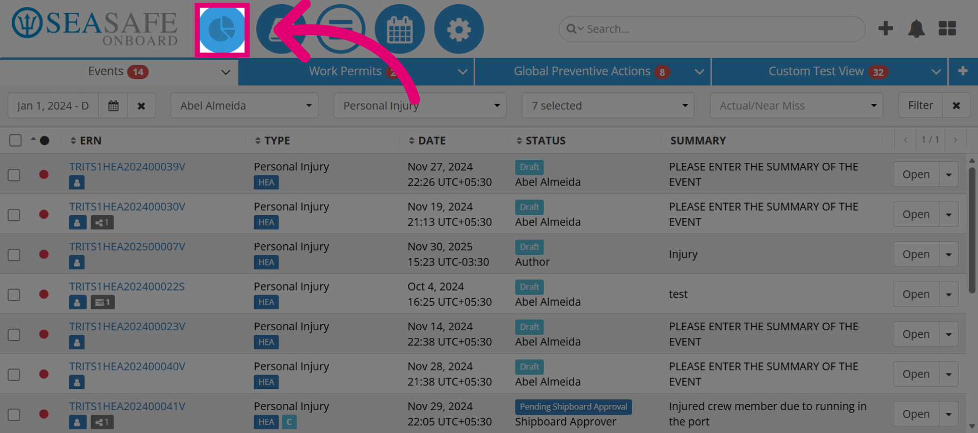 Access the 'Dashboard Module'