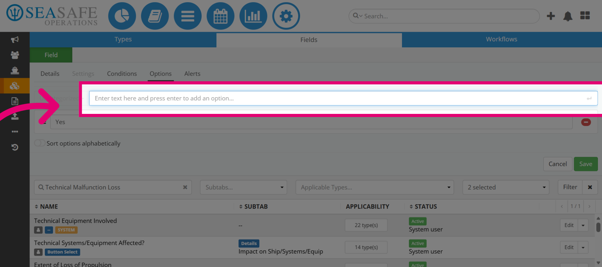 Enter Other Button Option