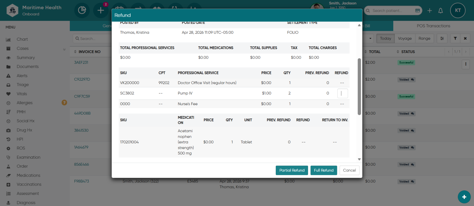 View the Billing Information