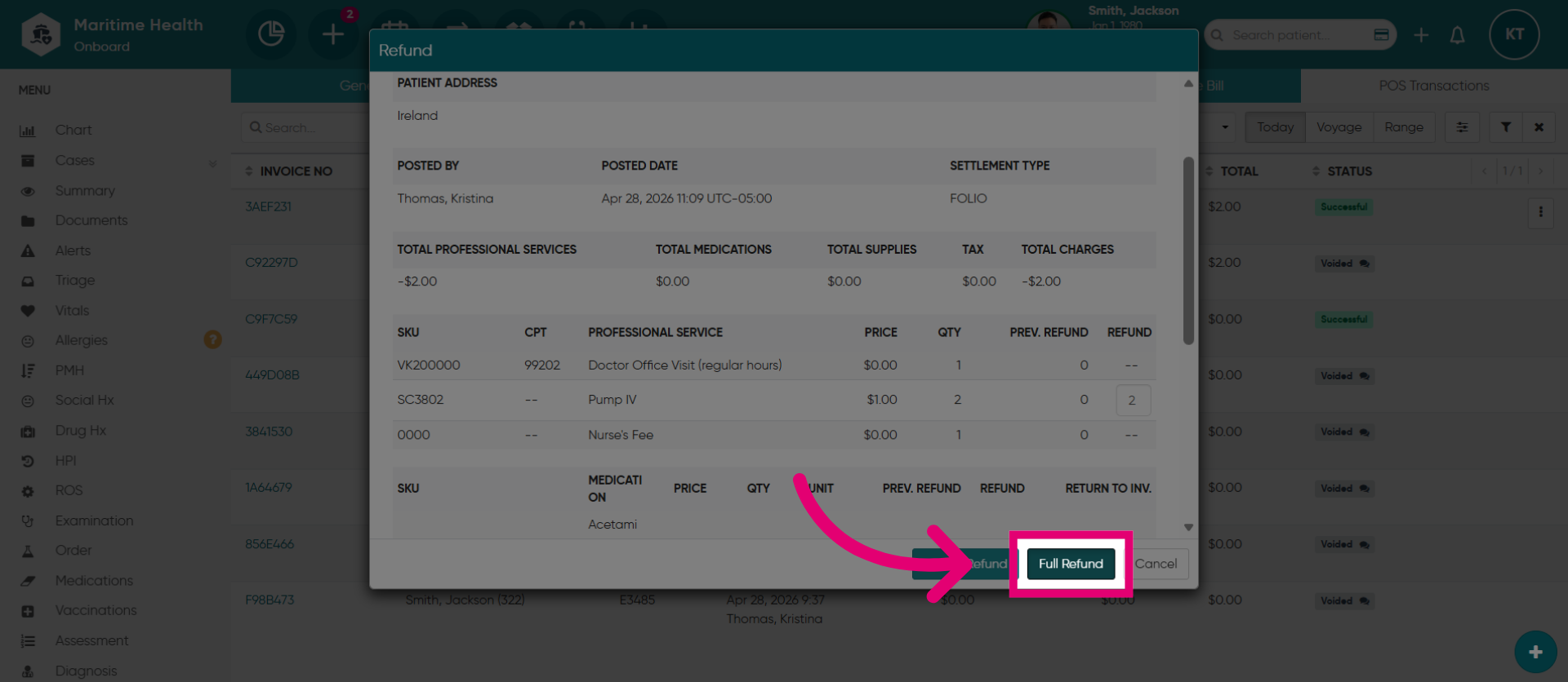 Choose Full Refund