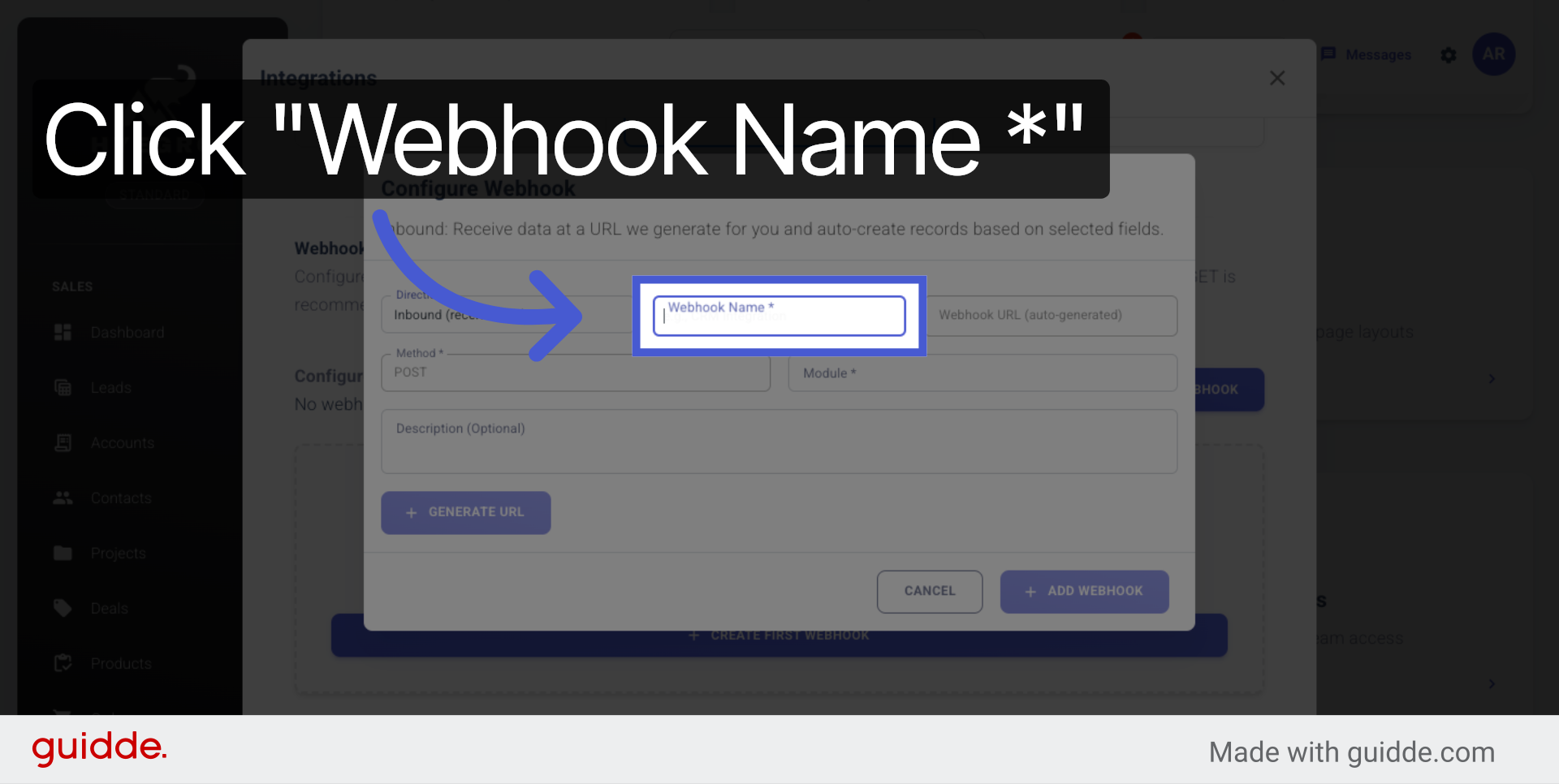 Name Your Webhook