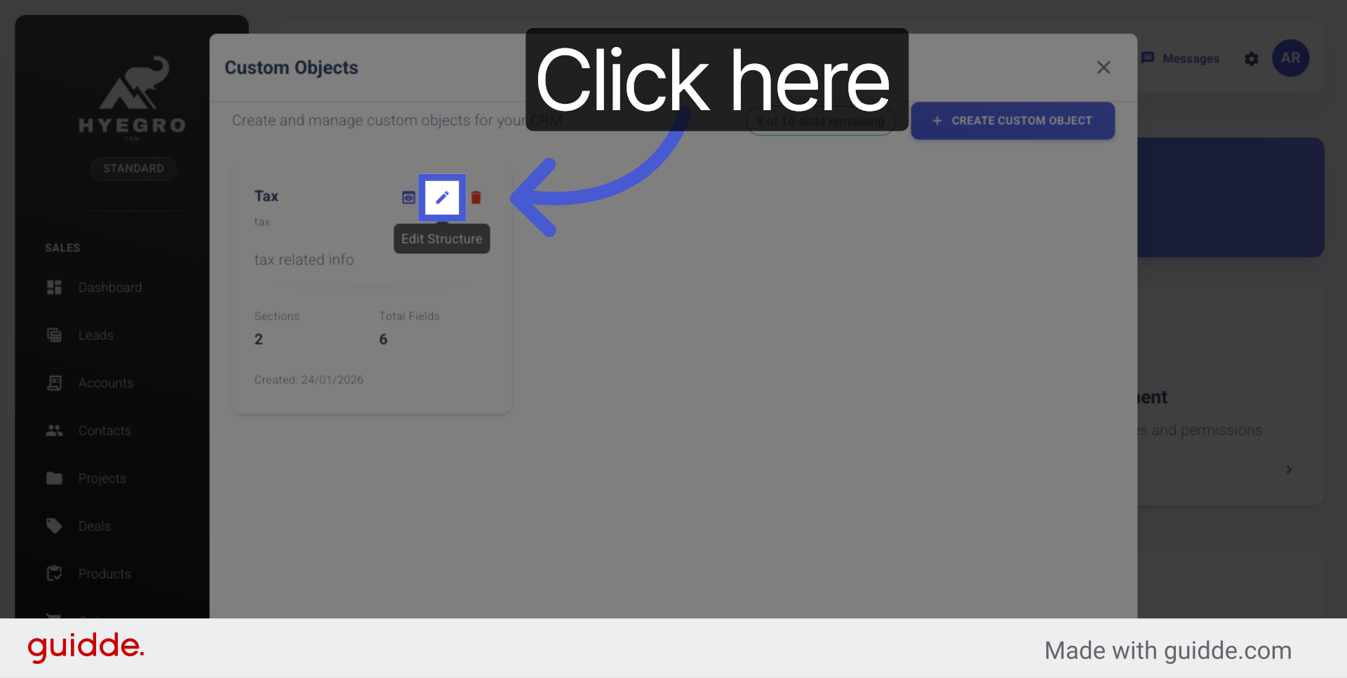 Access Object Options