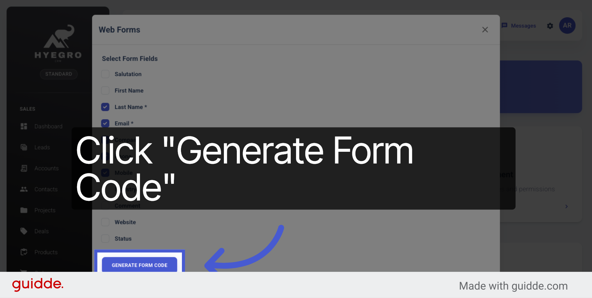 Generate Updated Form Code