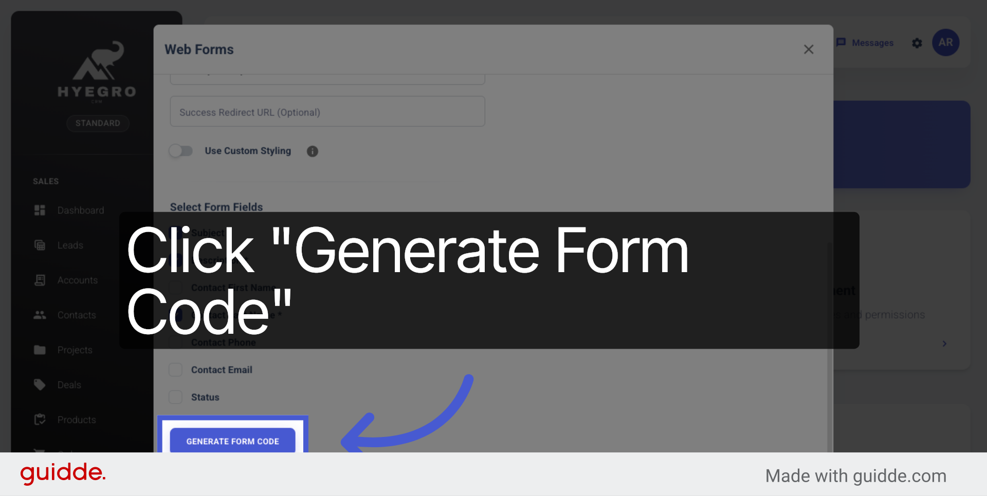 Generate Case Form Code
