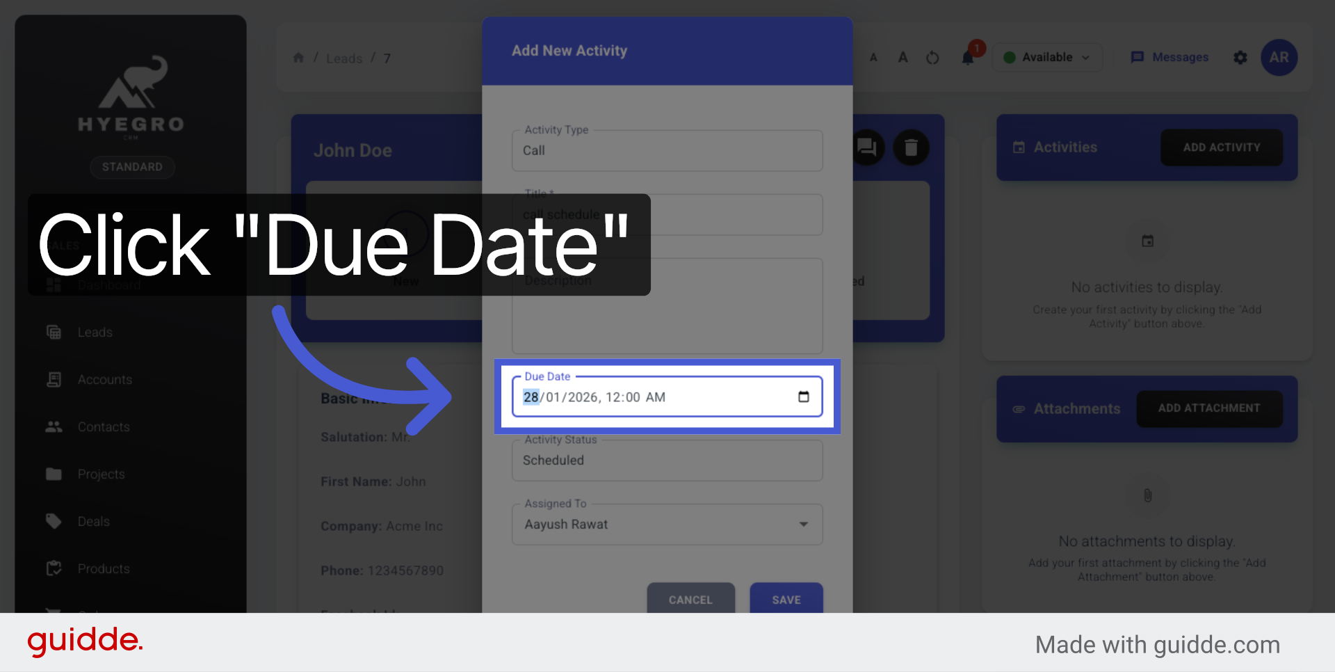 Reopen Due Date Field