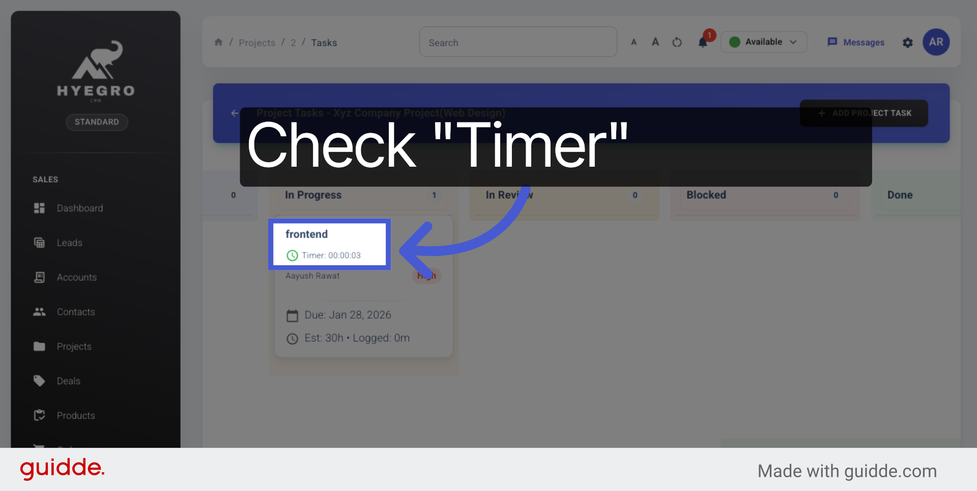 Monitor Active Timer