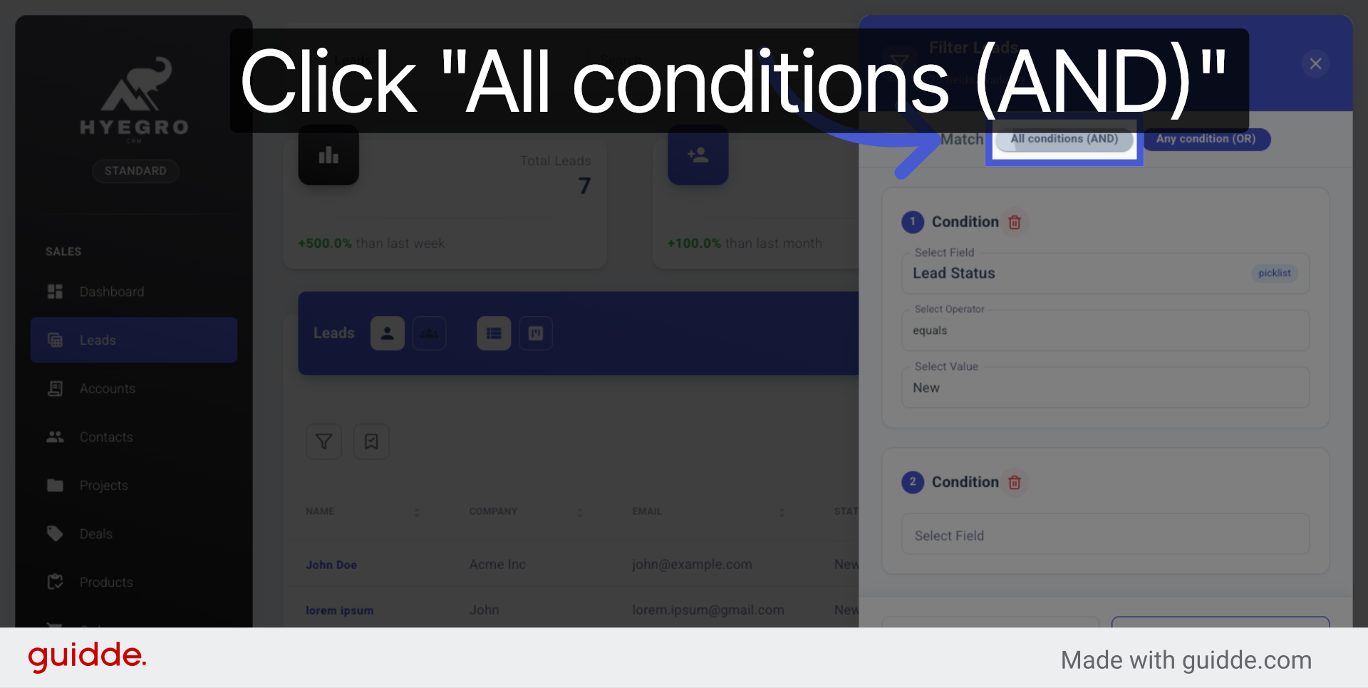 Select All Conditions (AND)