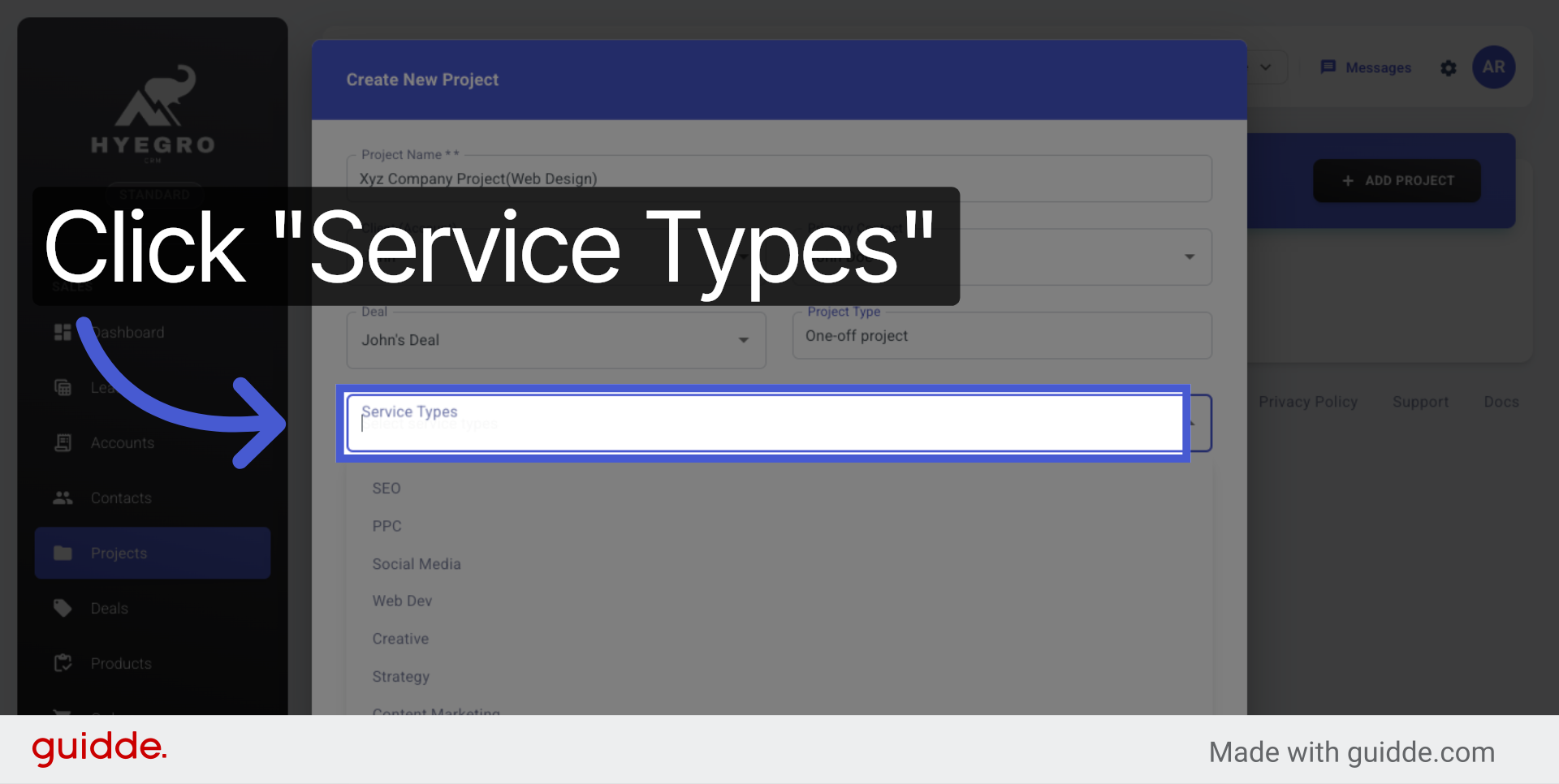 Open Service Types
