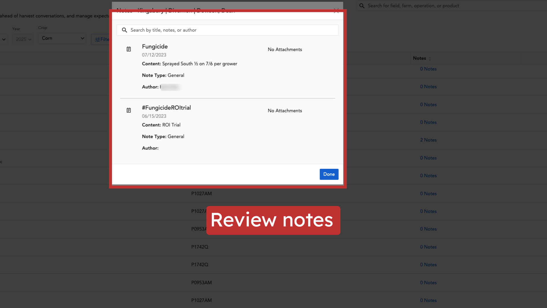 Review notes