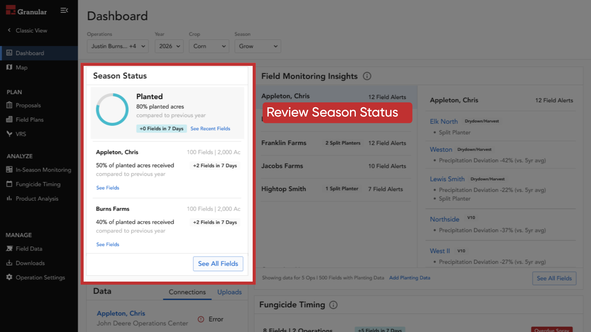Review Season Status