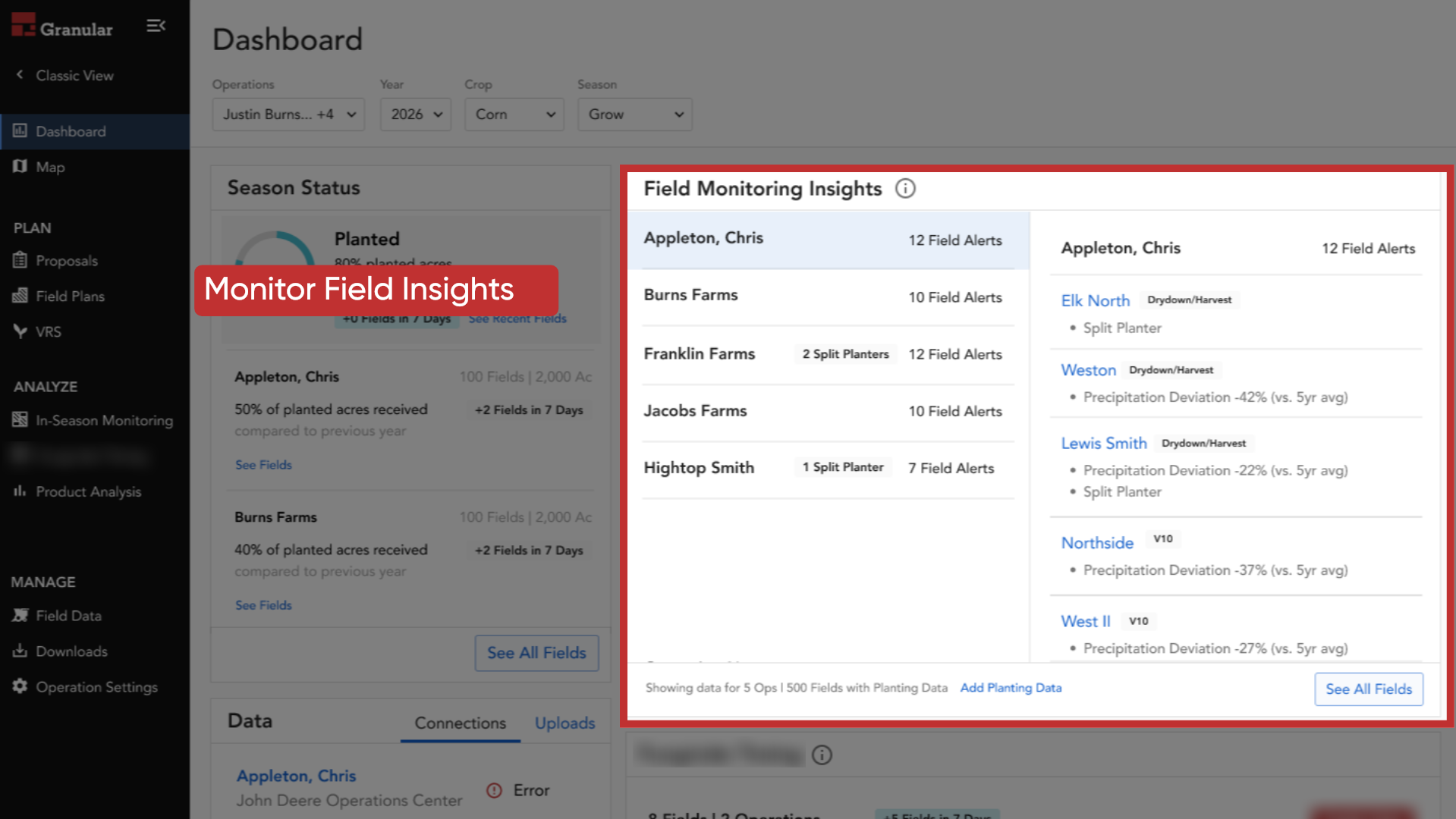 Monitor Field Insights