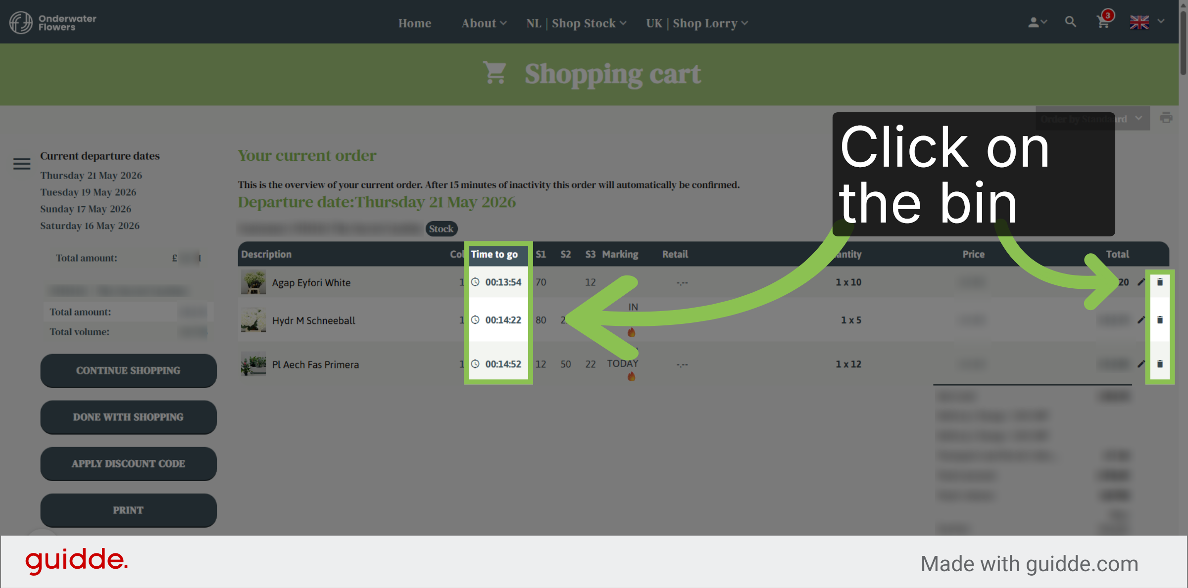Shopping Basket Timer