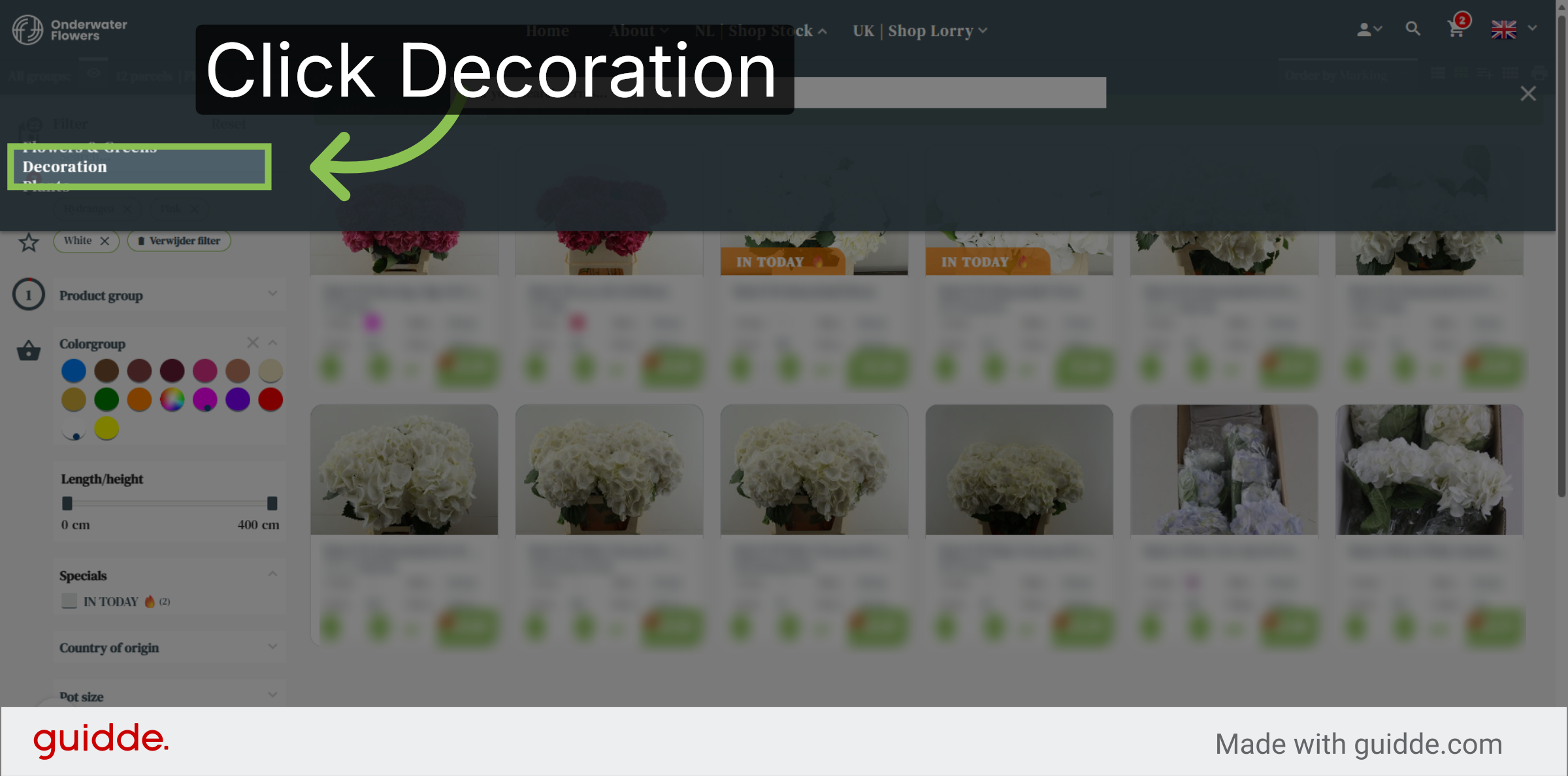 Open Decoration Category