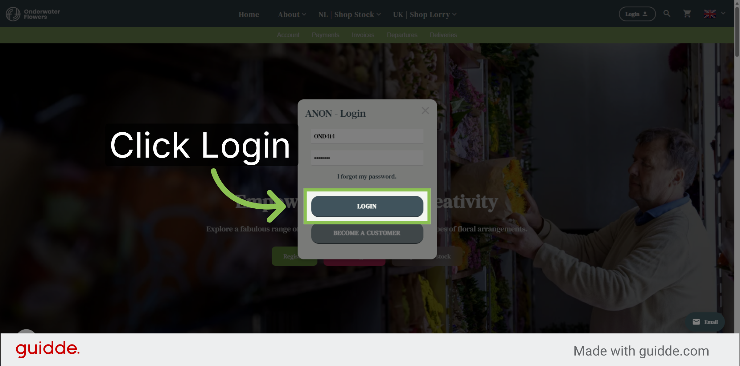Submit Login Credentials