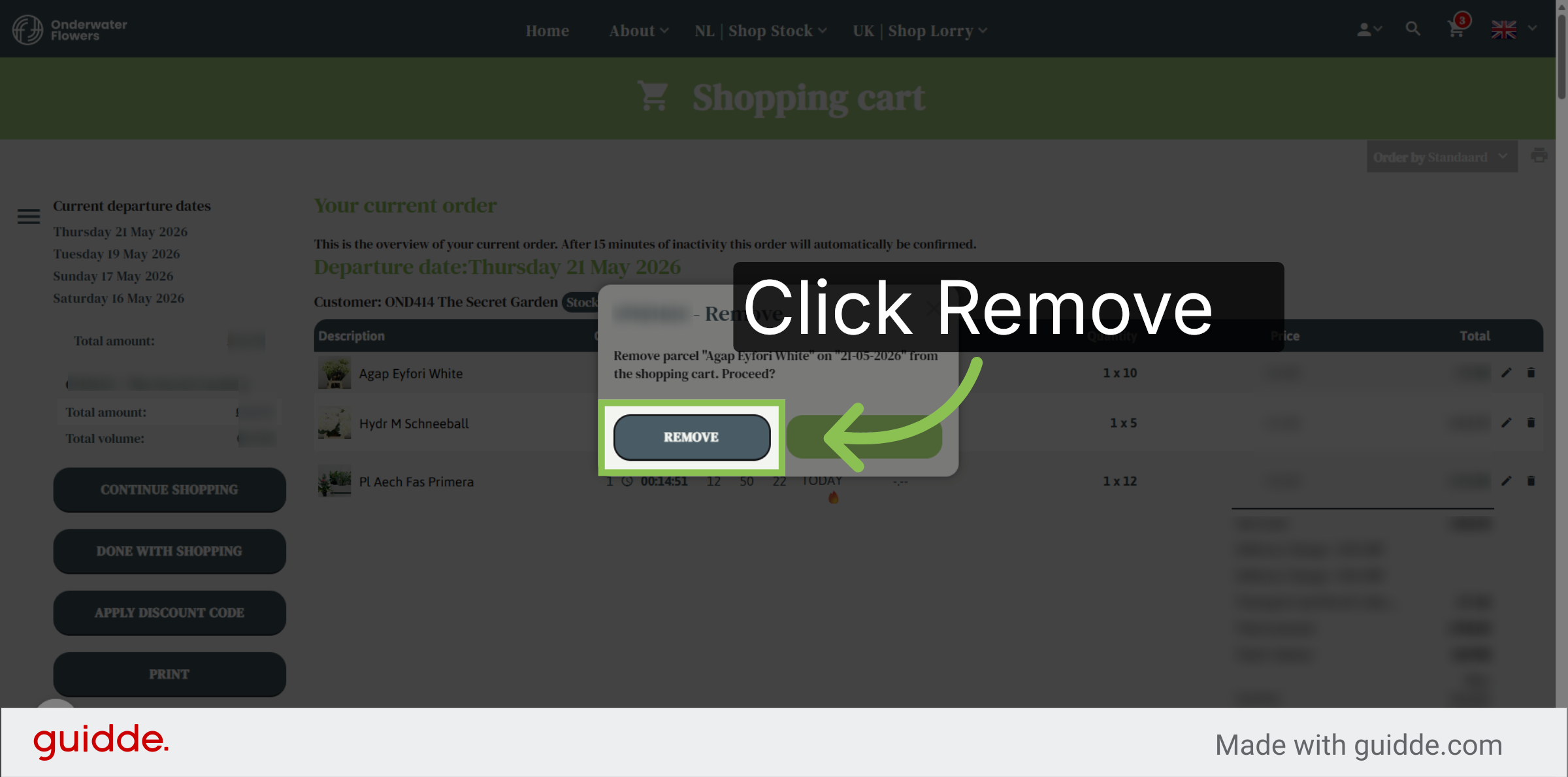 Confirm Item Deletion