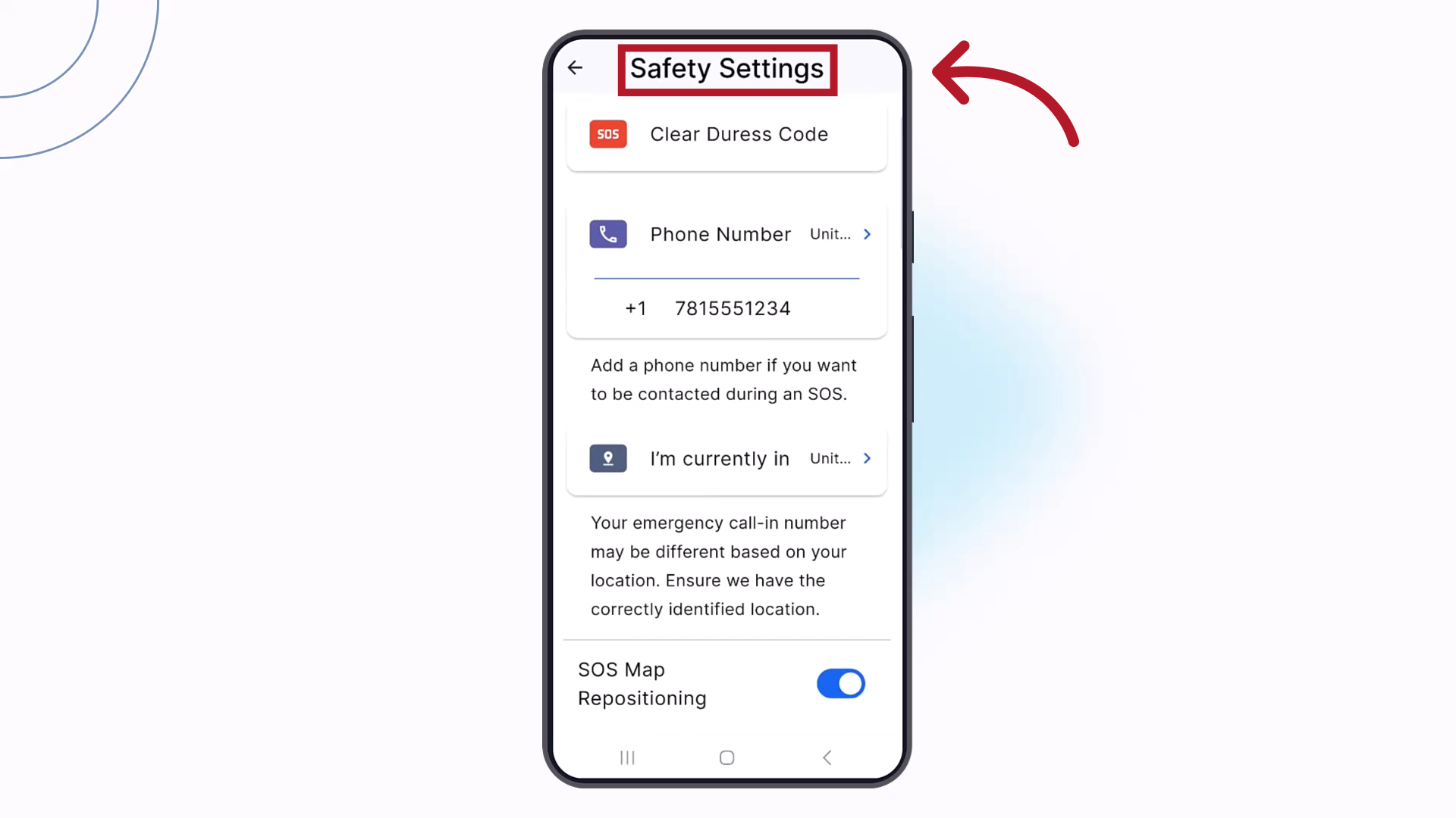 Safety Settings
