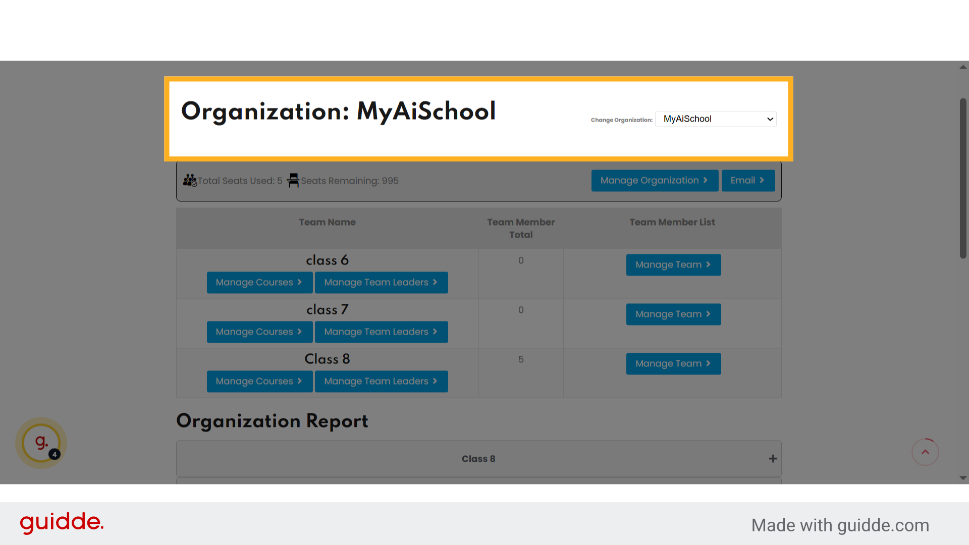 Step 3 Choose your Organization 