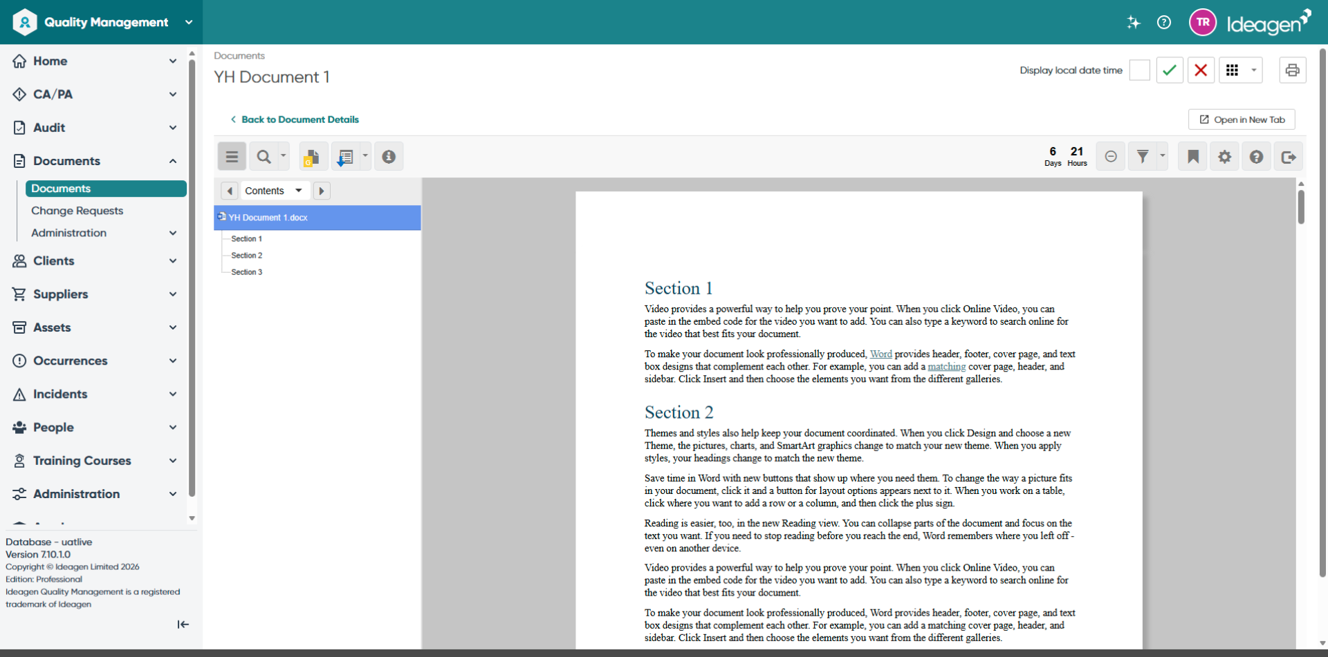 Please Review Inside Review