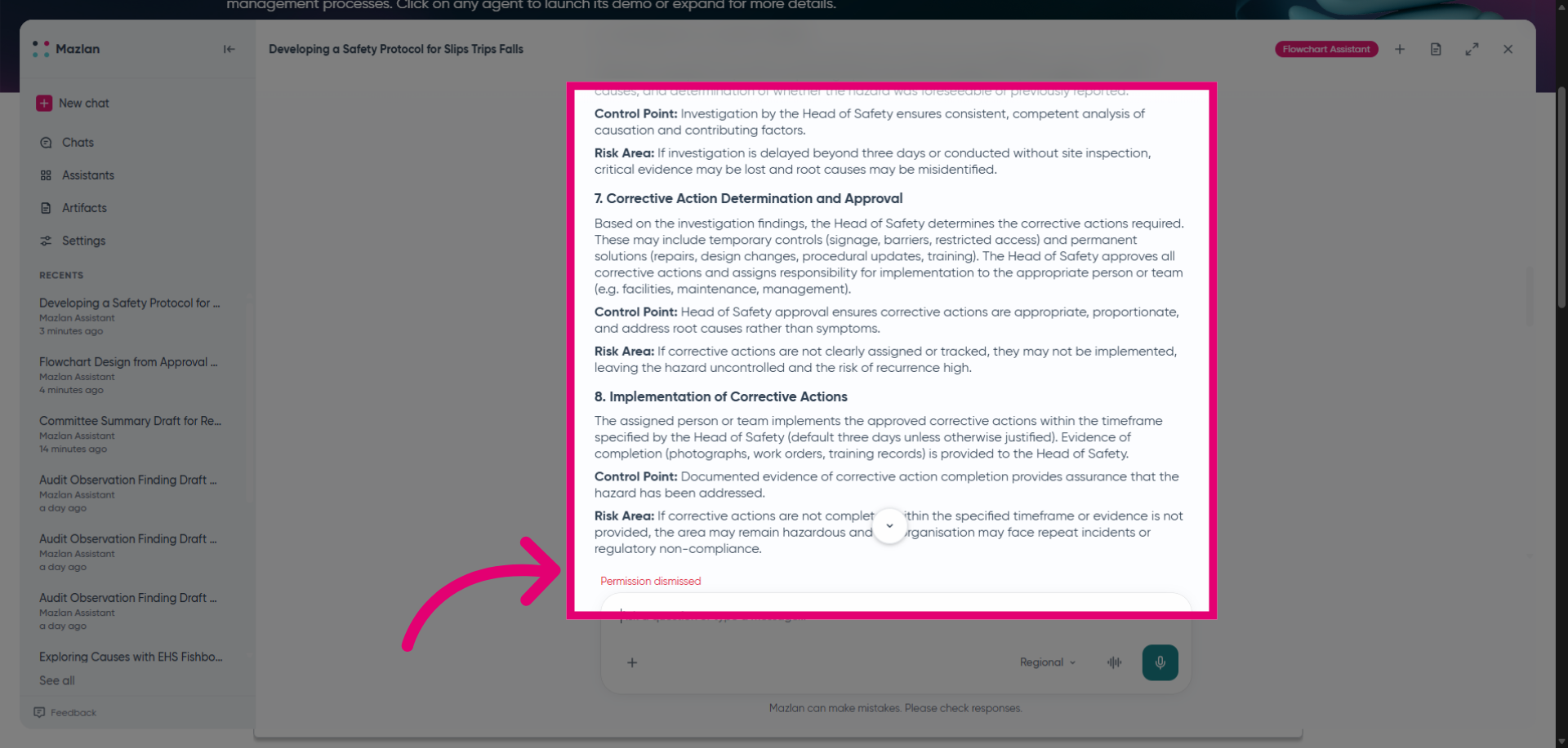 Finalise Interaction
