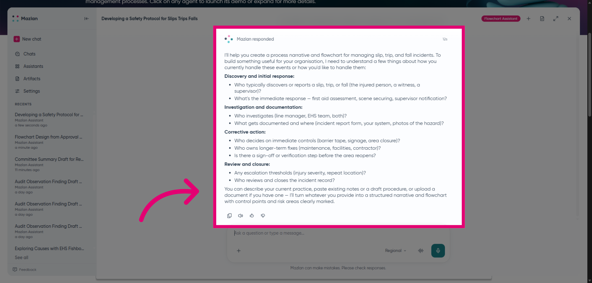 Reactivate Message Input Field